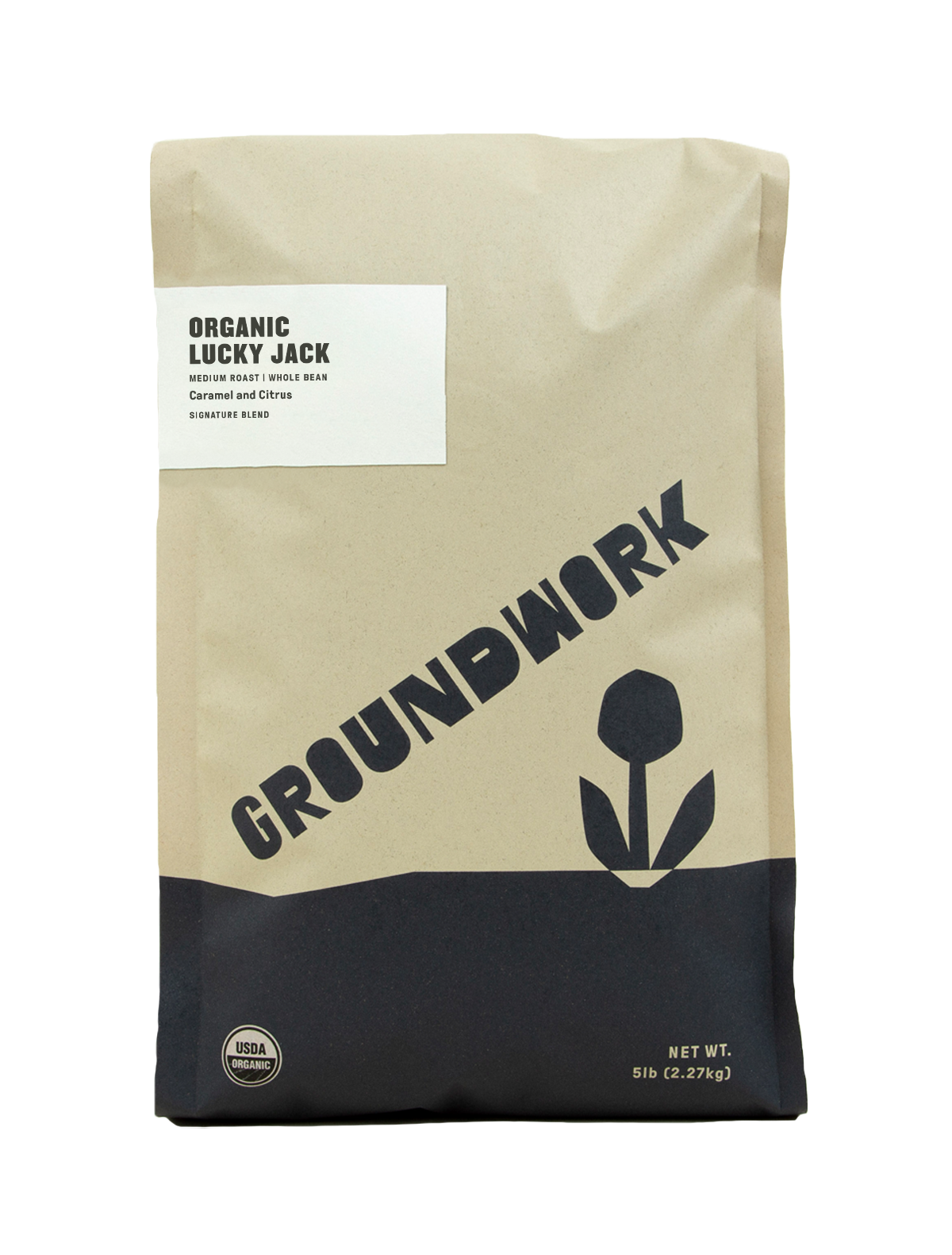 5lb organic lucky jack medium roast